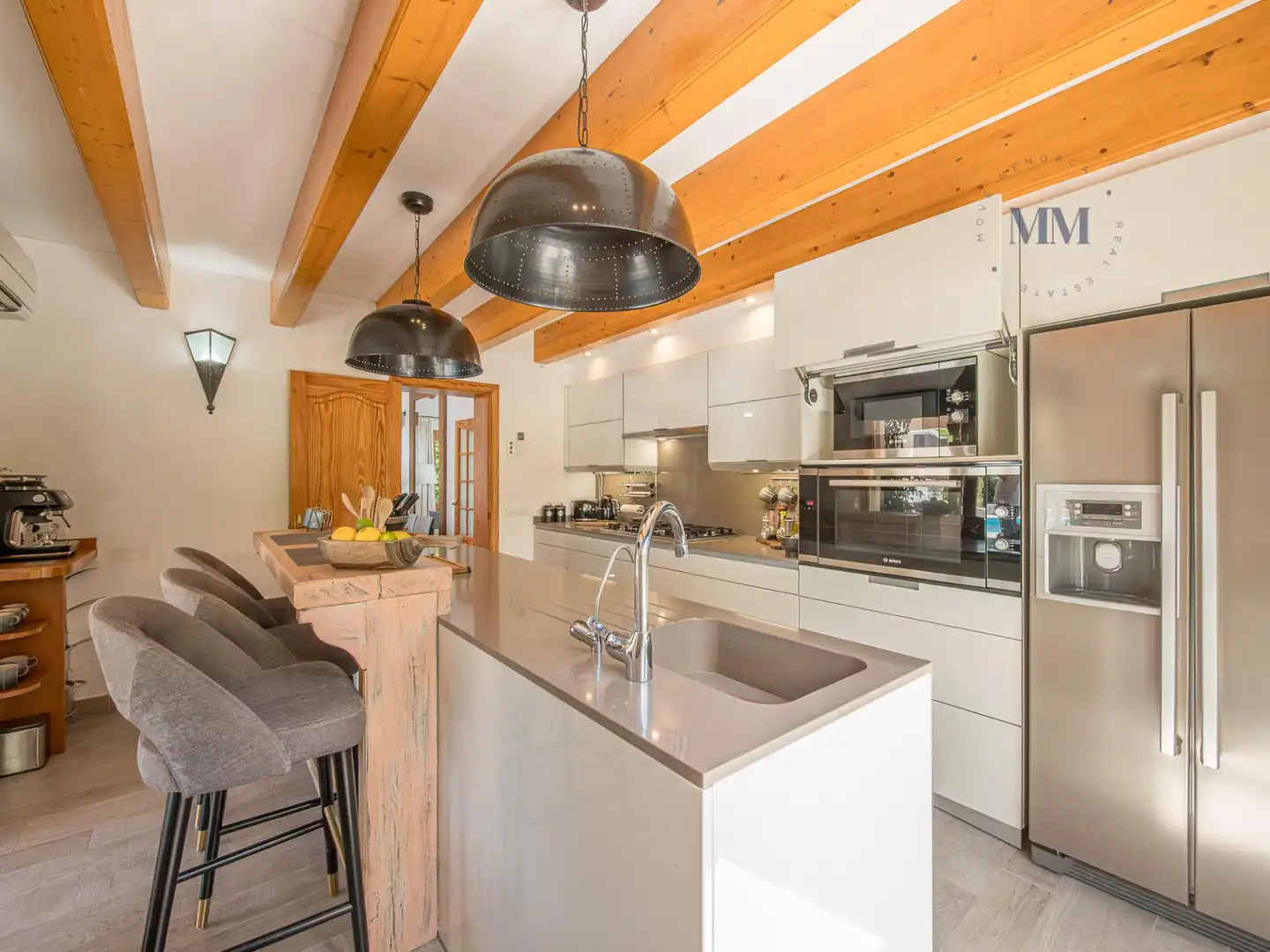 Kitchen of Houses for sale in Es Castell  with Air Conditioner, Private garden and Terrace