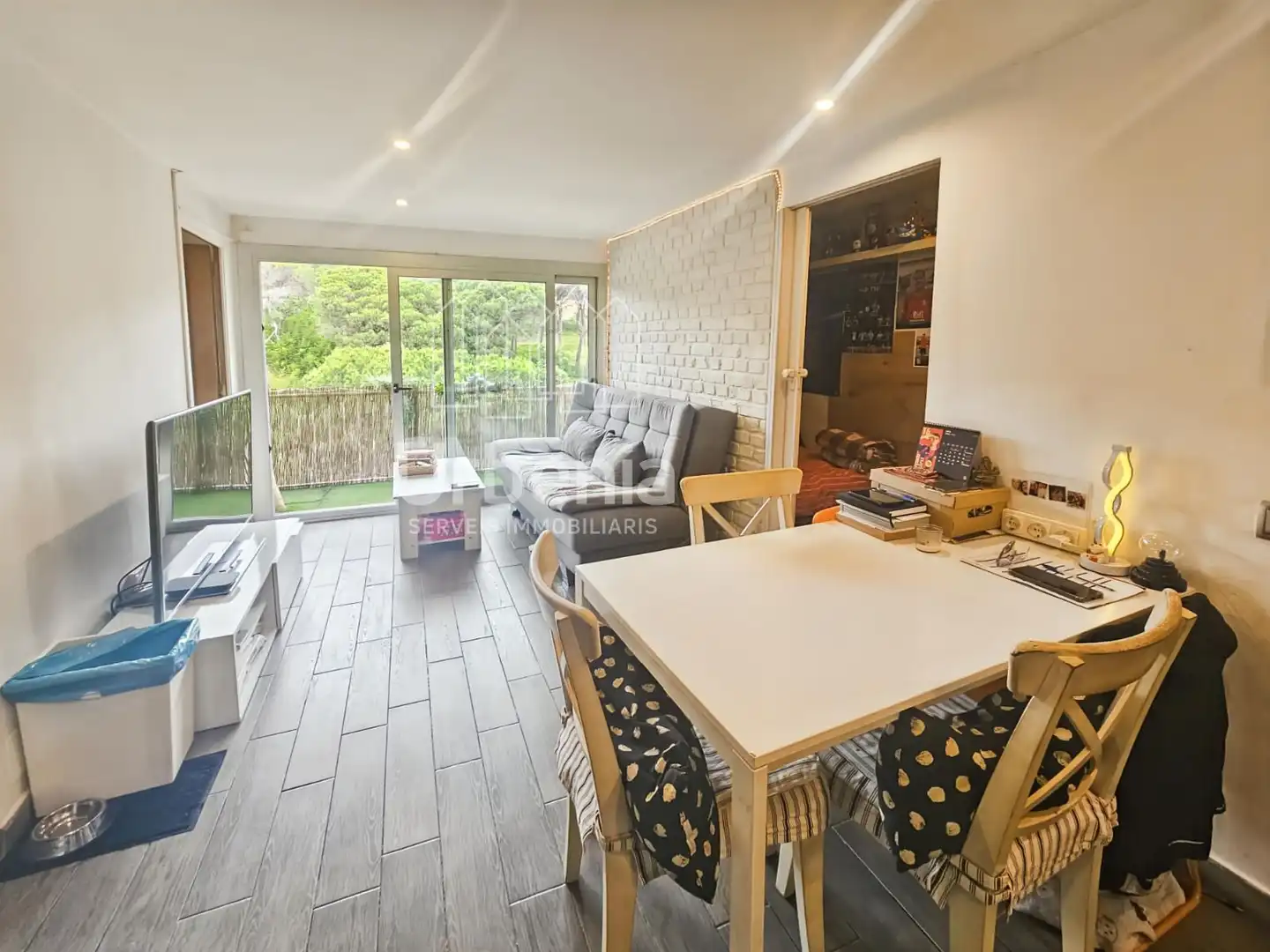 Sala de estar de Piso en venta en Sant Andreu de Llavaneres con Aire acondicionado, Calefacción y Terraza