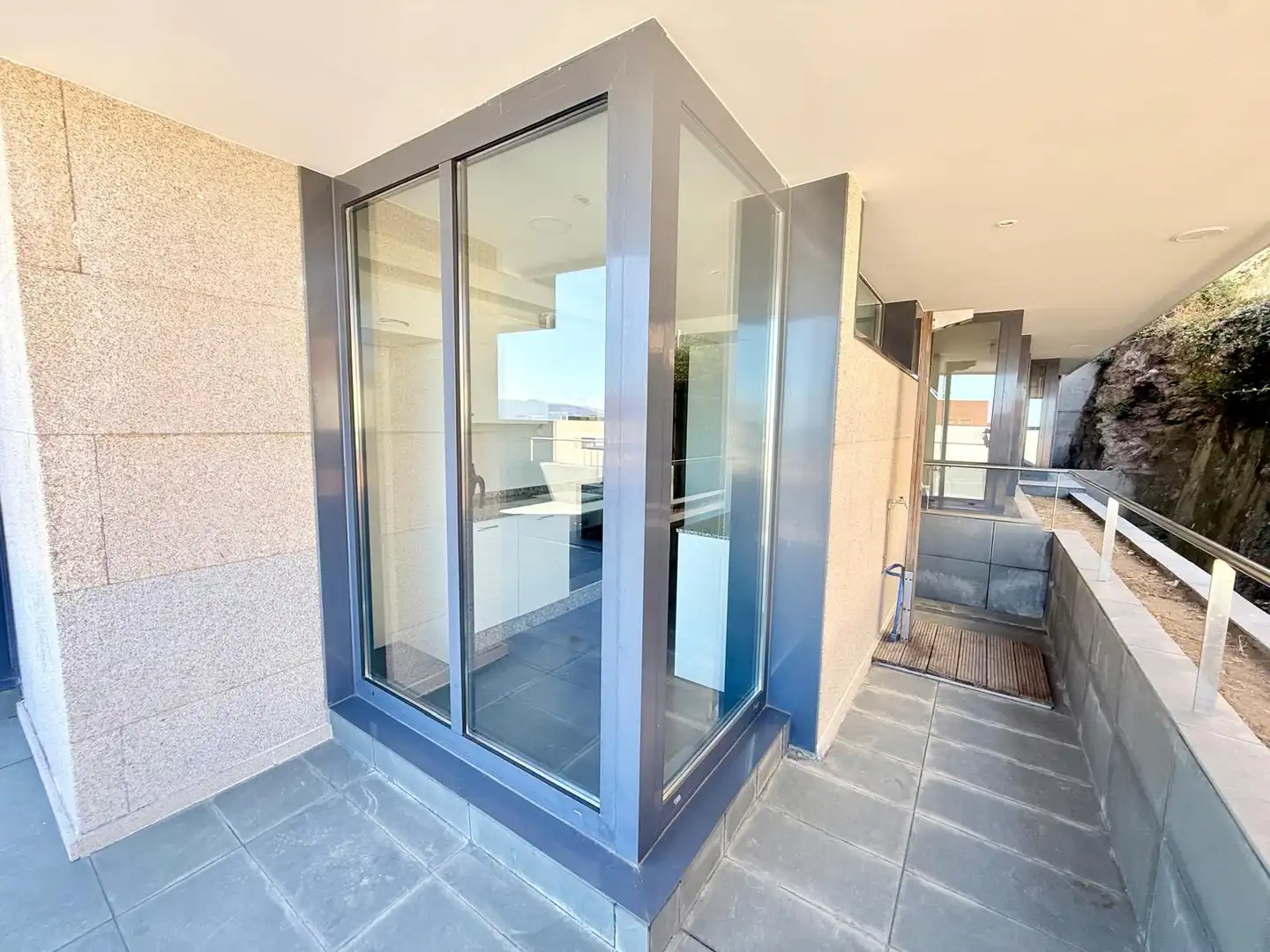 Balcony of Flat for sale in Baiona  with Terrace, Storage room and Alarm