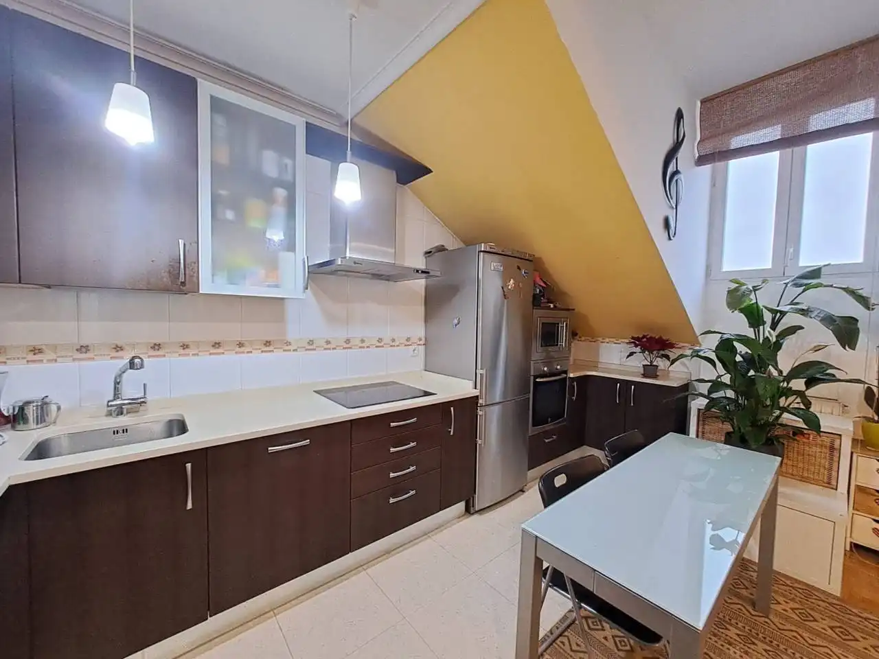 Kitchen of Attic for sale in Burgos  with Heating, Parquet flooring and Storage room