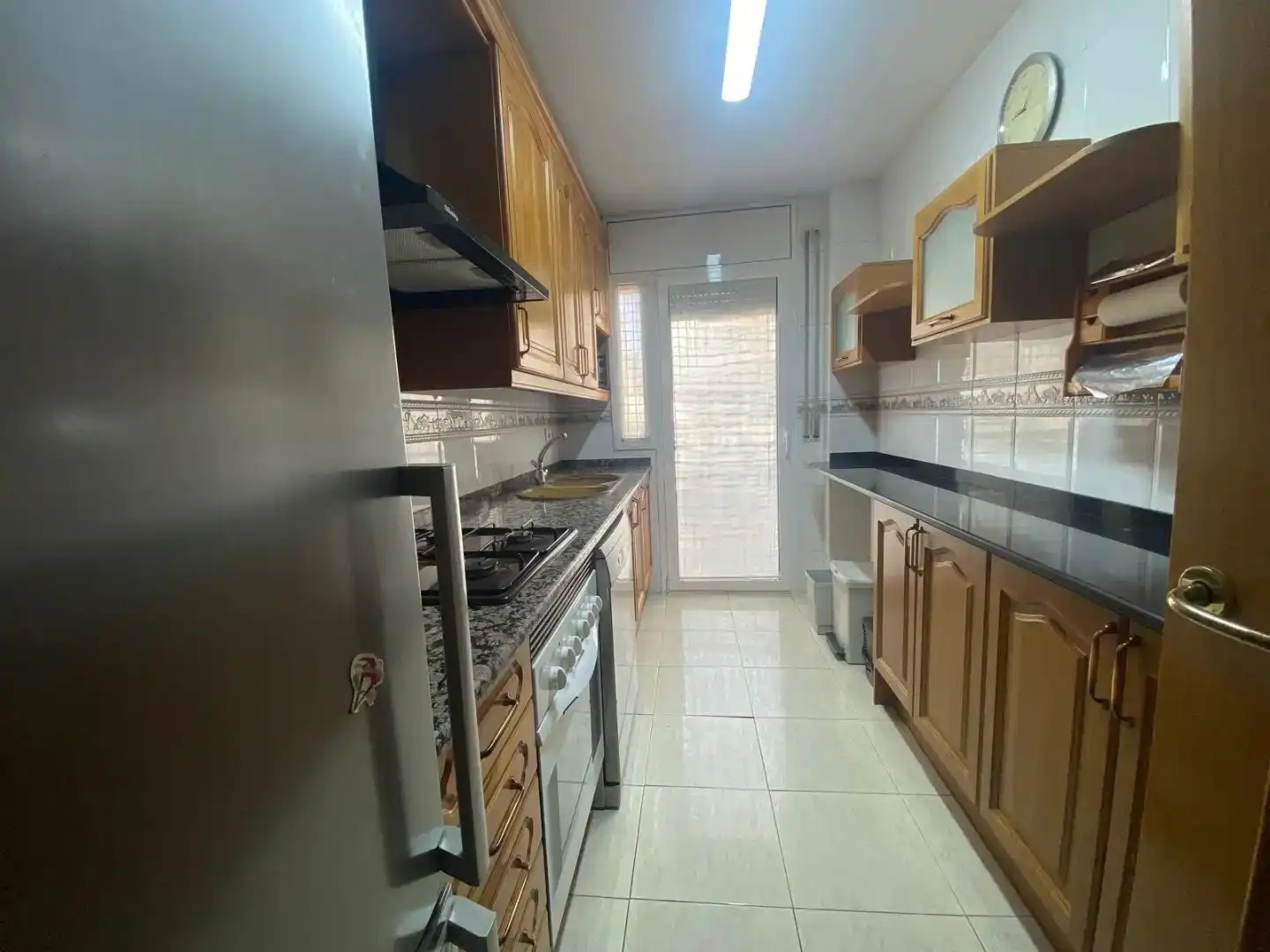 Cuina de Pis de lloguer en Manresa amb Aire condicionat, Moblat i Balcó