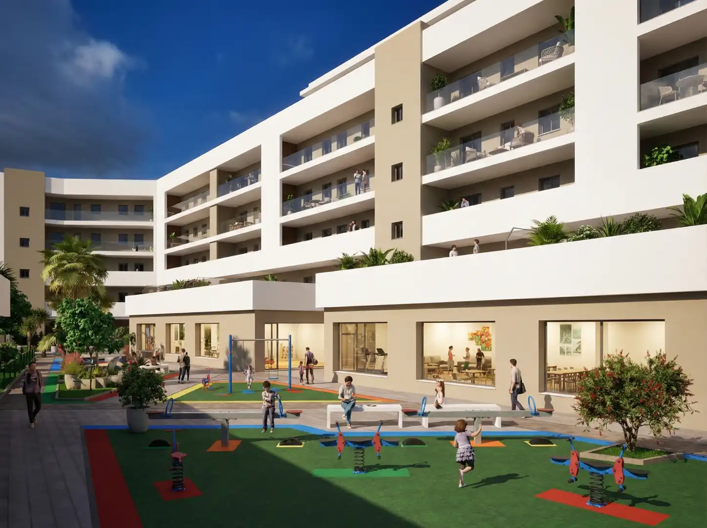 Vista exterior de Piso en venta en Camas con Aire acondicionado, Calefacción y Jardín privado