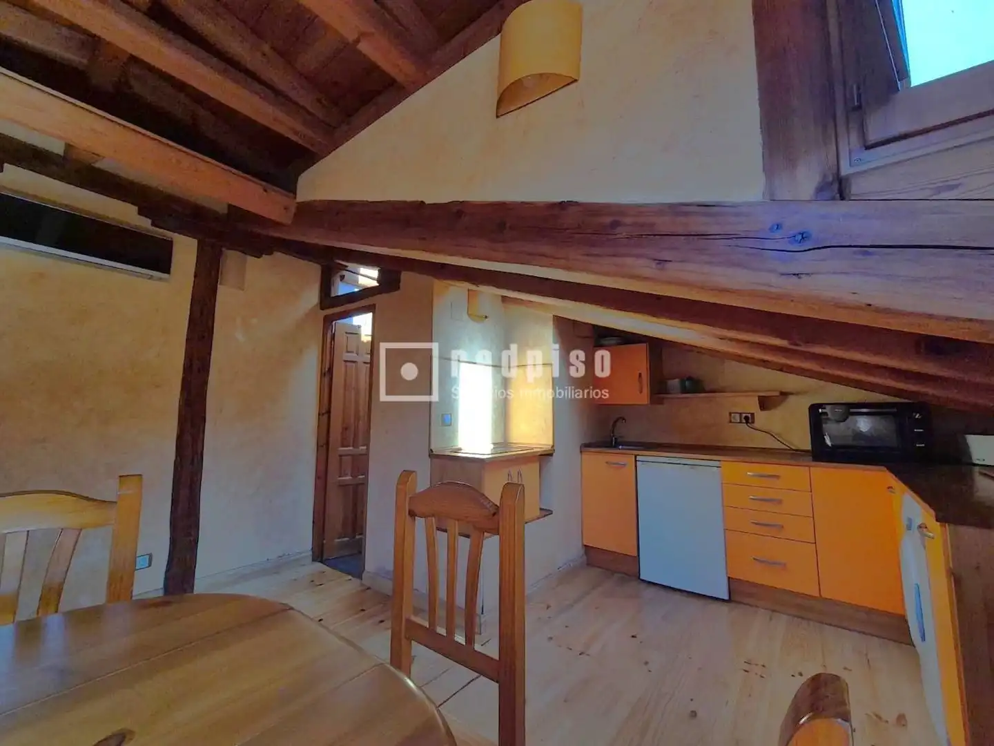 Cocina de Apartamento de alquiler en Madrid con Aire acondicionado, Calefacción y Parquet
