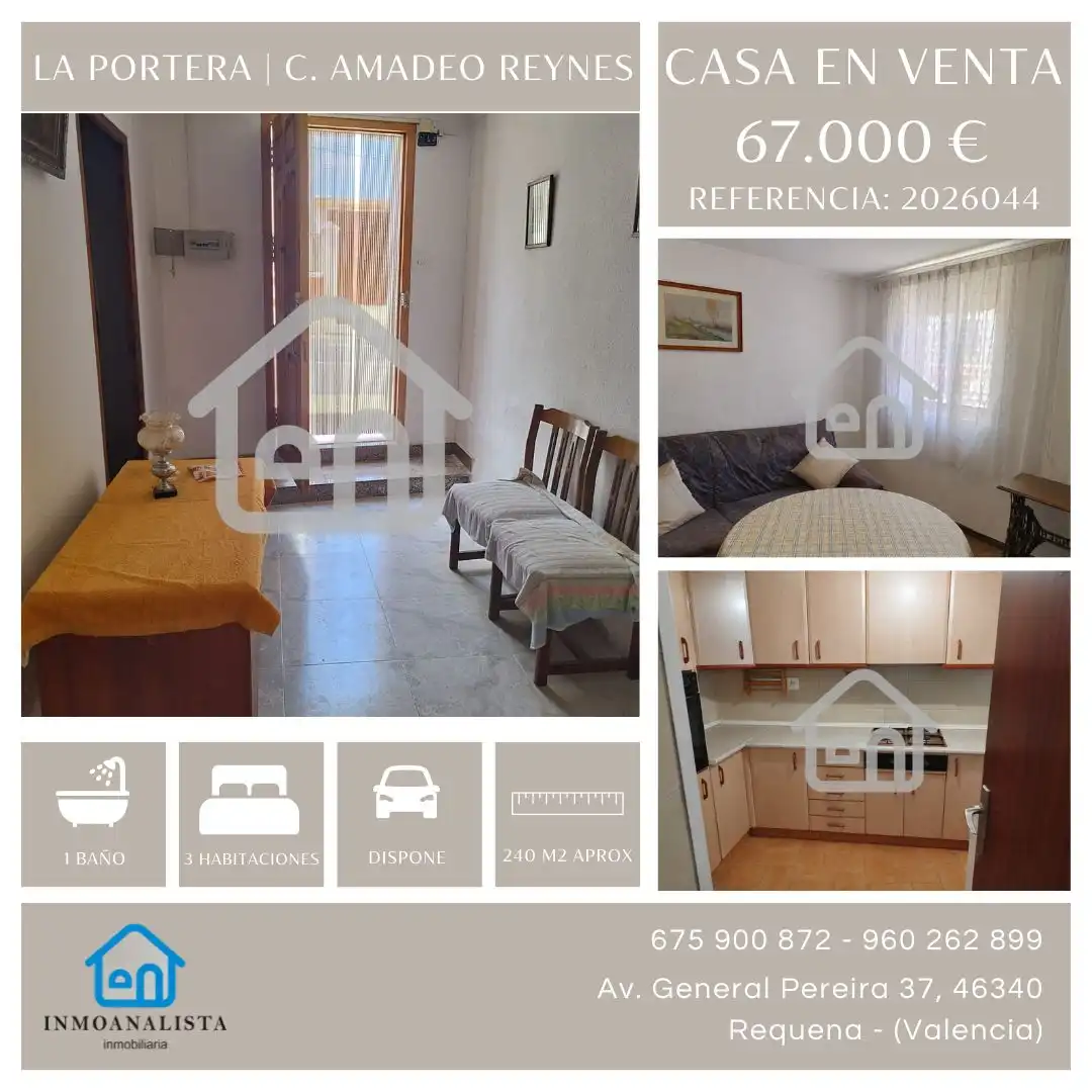 Dormitori de Casa o xalet en venda en Requena amb Calefacció