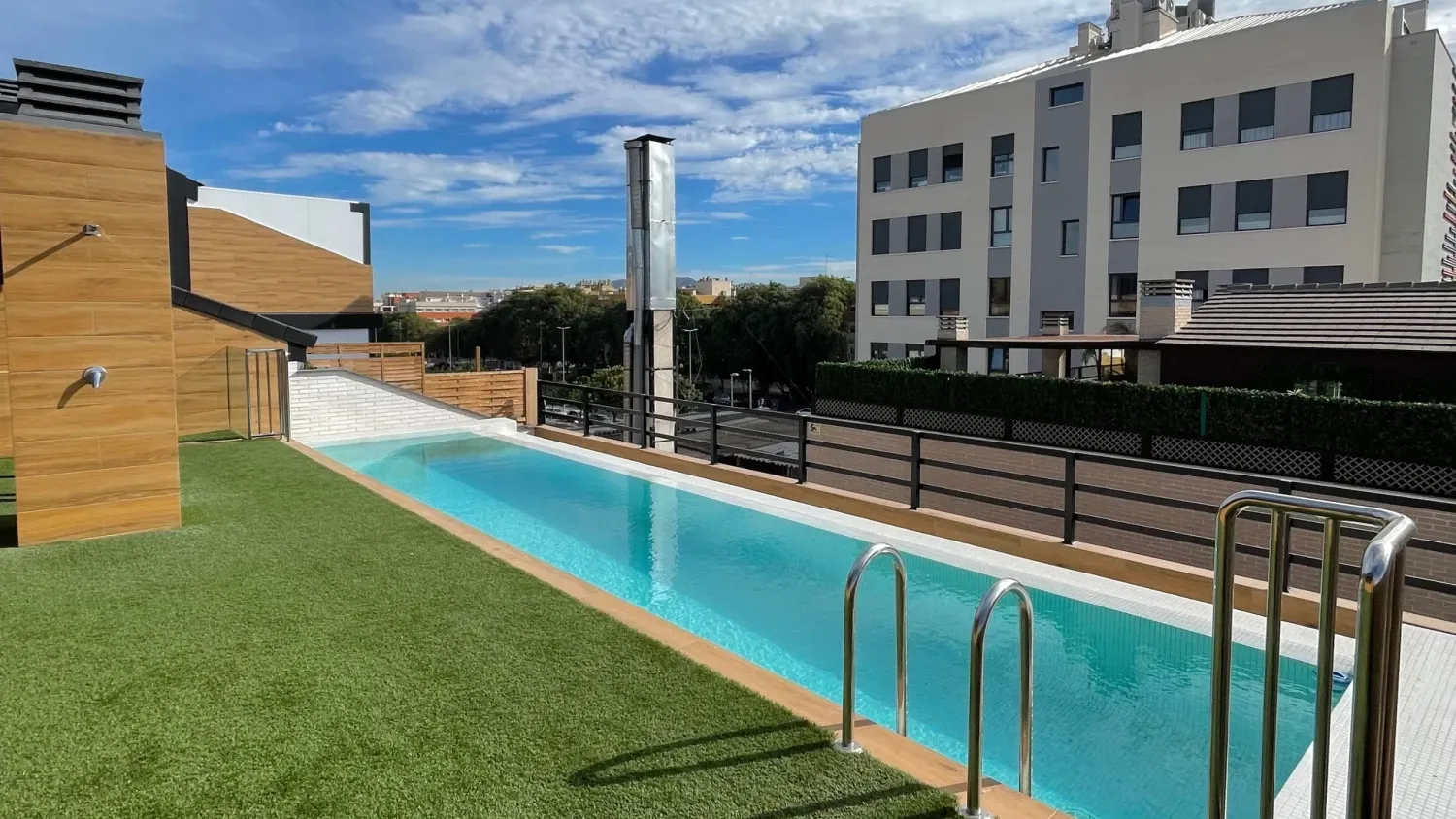 Swimming pool of Duplex for sale in  Murcia Capital  with Terrace, Storage room and Swimming Pool