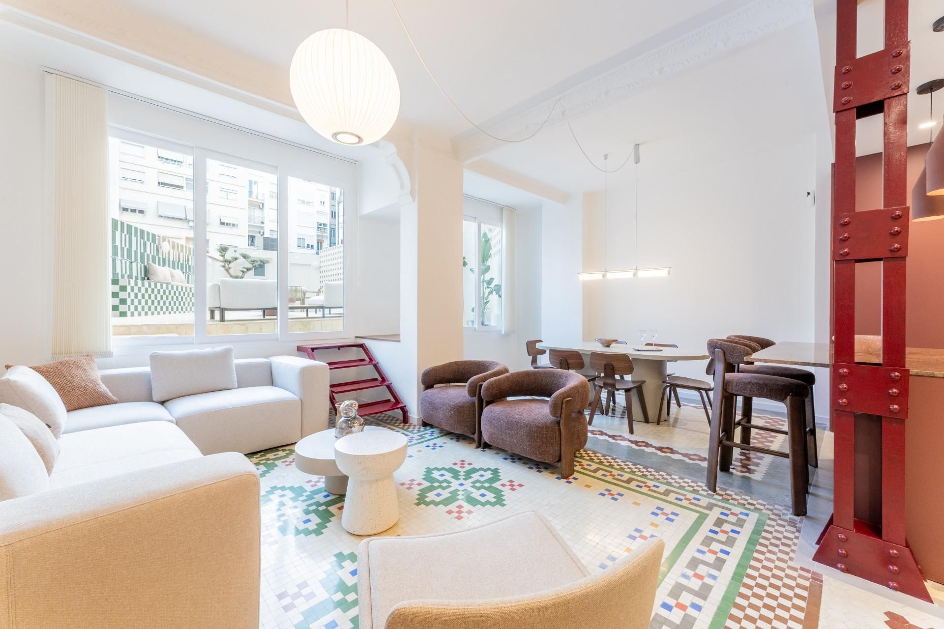 Sala d'estar de Pis en venda en  Valencia Capital amb Aire condicionat, Terrassa i Traster