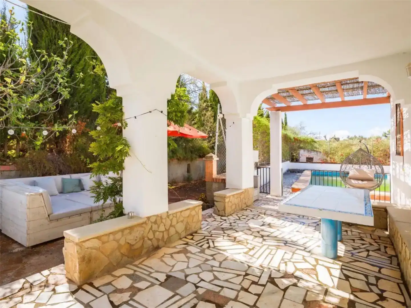 Terrasse von Wohnung zum Verkauf in Ronda mit Privatgarten, Abstellraum und Schwimmbad