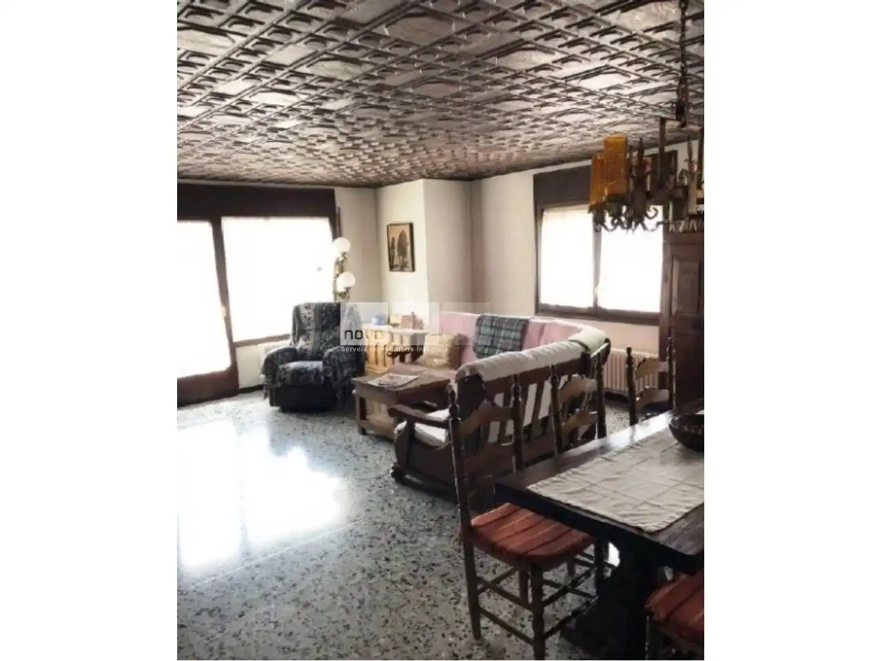 Sala de estar de Piso en venta en Manlleu con Terraza y Balcón