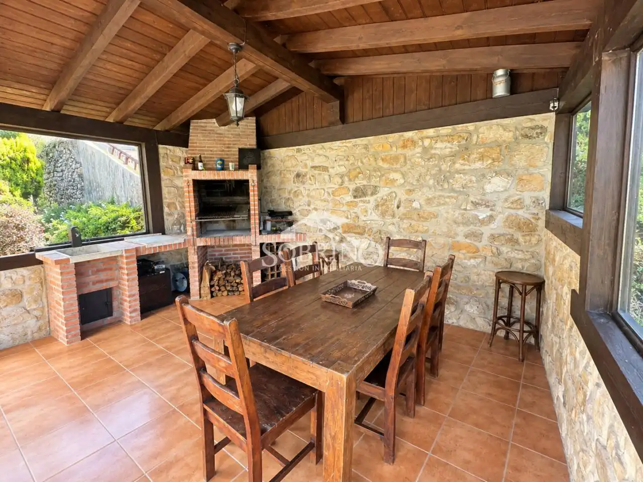 Terraza de Casa o chalet en venta en Vibaña - Ardisana - Caldueño
