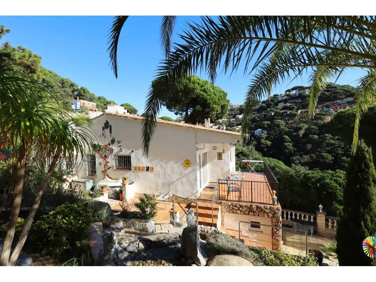 Vista exterior de Casa o chalet en venta en Lloret de Mar con Jardín privado, Terraza y Amueblado