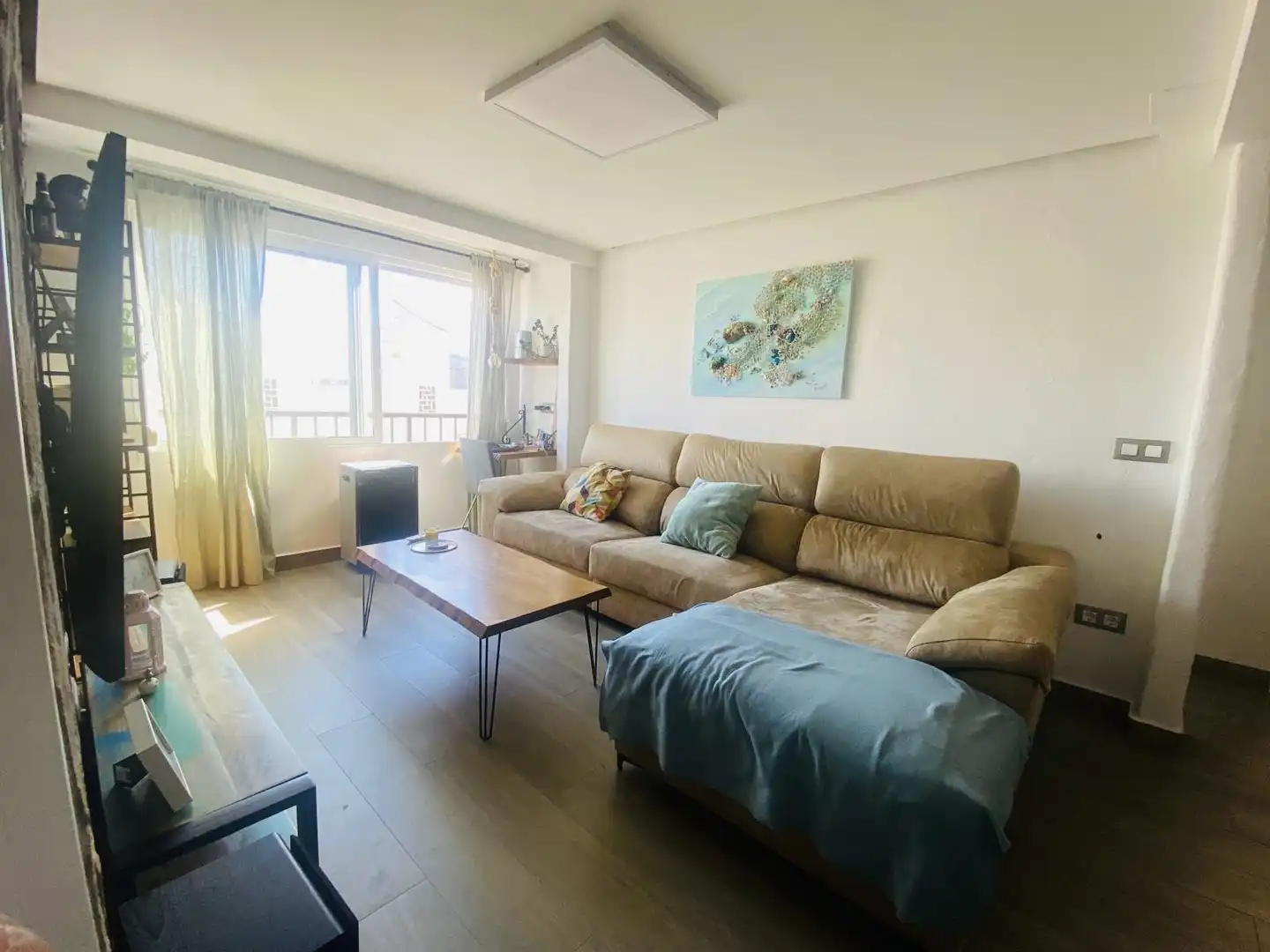 Living room of Flat for rent in Dénia  with Air Conditioner, Heating and Storage room