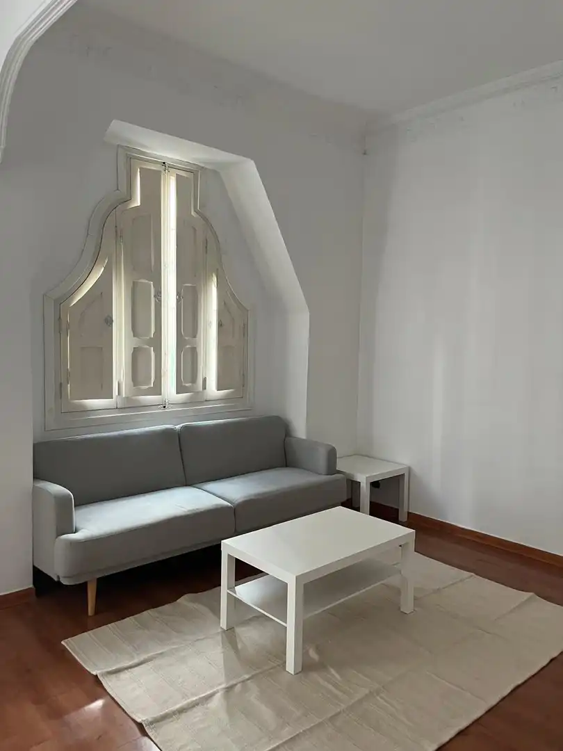 Wohnzimmer von Wohnung zur Miete in Valencia mit Klimaanlage, Heizung und Parkett