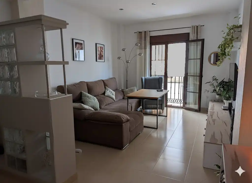 Wohnzimmer von Wohnung zum Verkauf in Dos Hermanas mit Klimaanlage und Möbliert