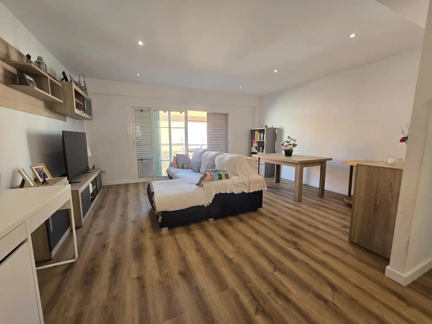 Sala de estar de Piso en venta en  Palma de Mallorca con Aire acondicionado, Parquet y Balcón