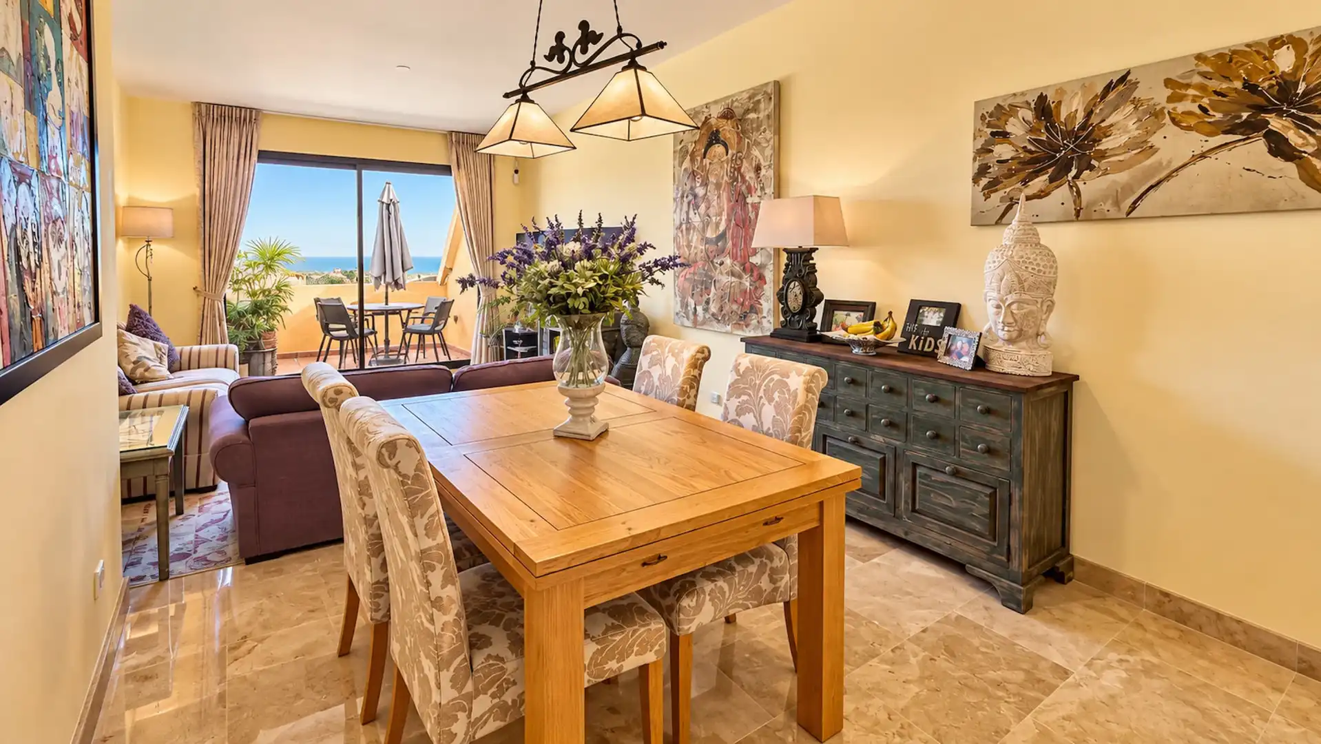 Dining room of Attic for sale in La Duquesa