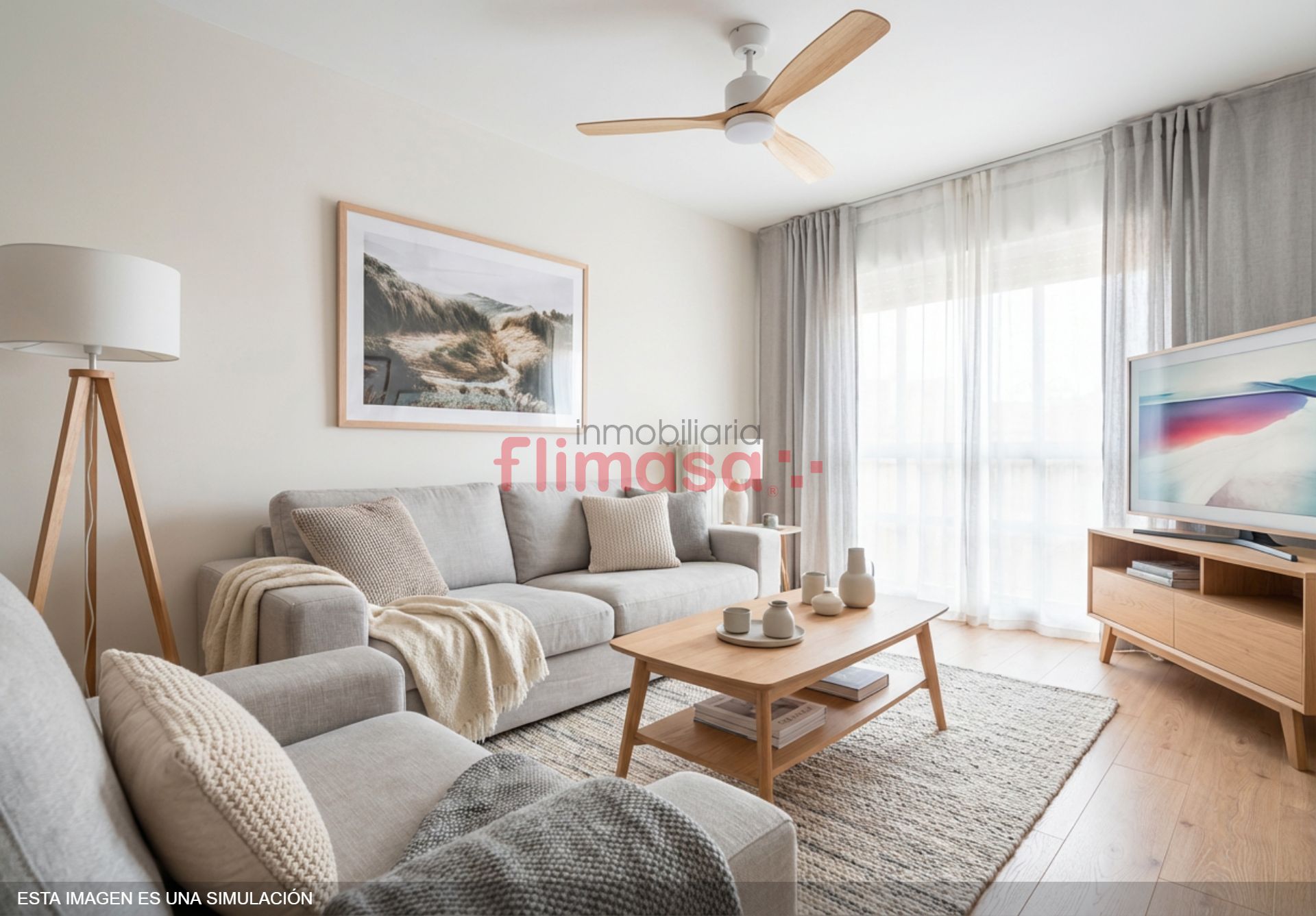 Living room of Flat for sale in Alcorcón  with Air Conditioner, Heating and Storage room