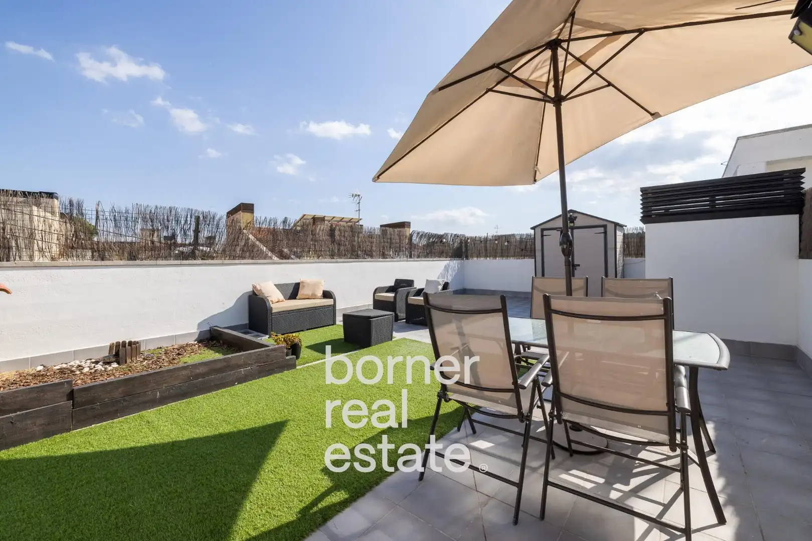 Terrace of Flat for sale in Terrassa  with Air Conditioner, Heating and Parquet flooring