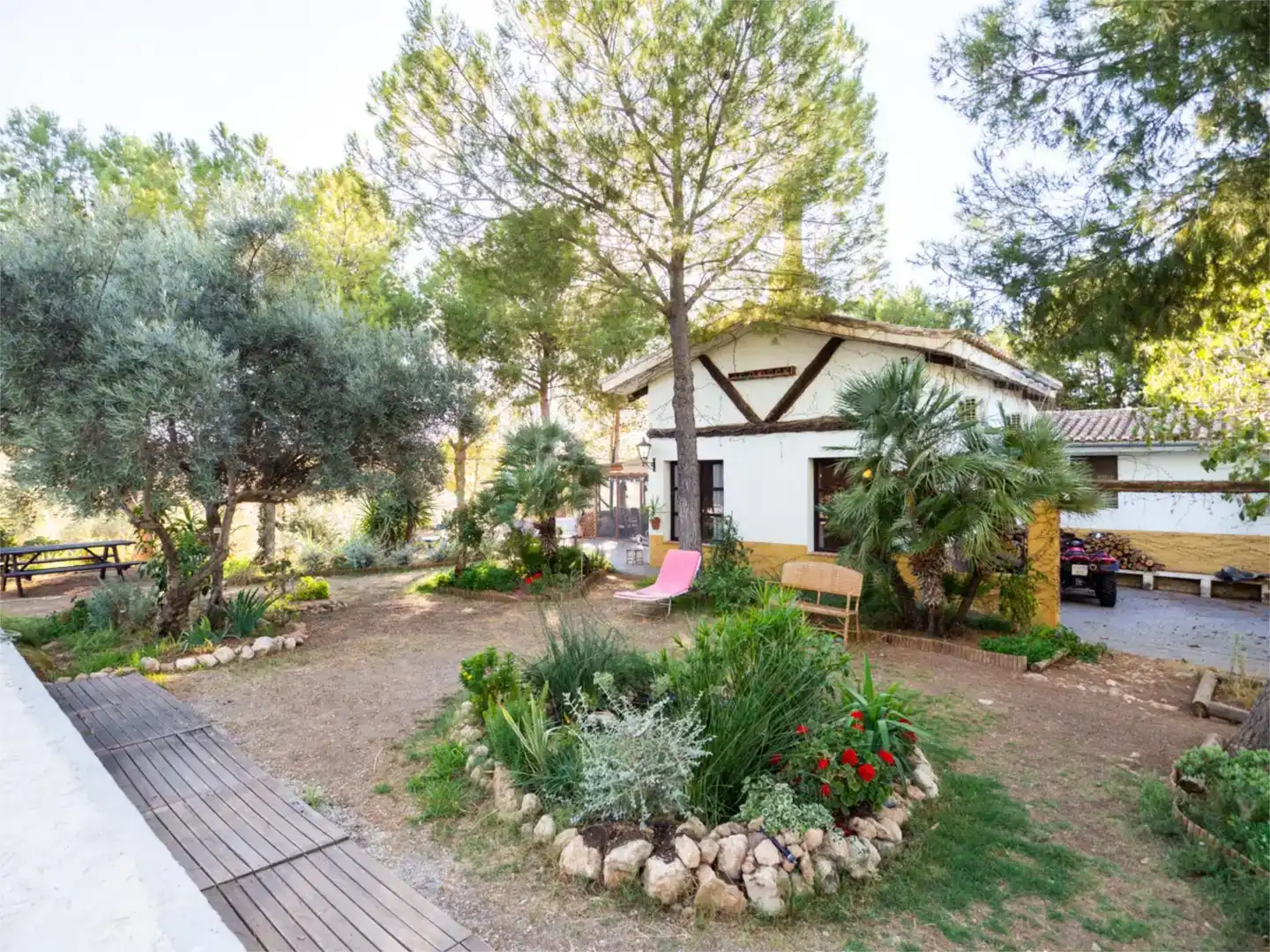 Jardí de Finca rústica en venda en Alhama de Granada amb Aire condicionat i Piscina