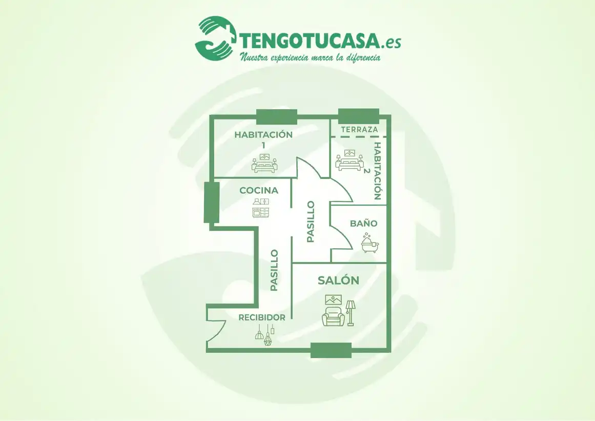 Wohnung zum Verkauf in Madrid mit Klimaanlage, Heizung und Möbliert