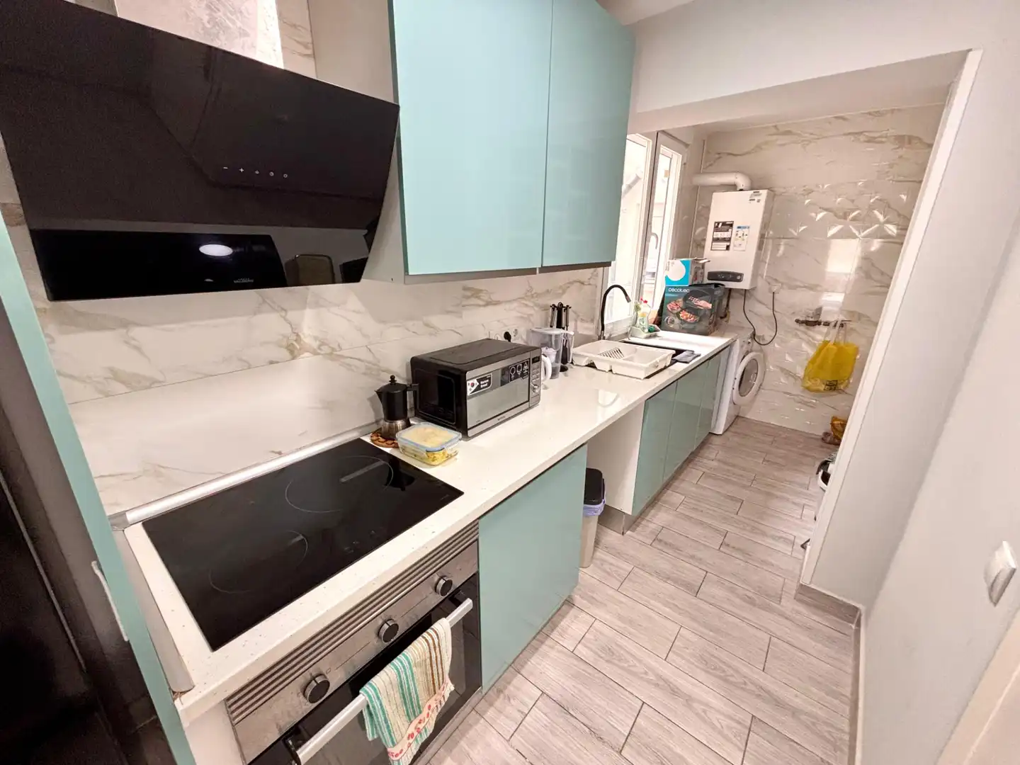 Cocina de Piso en venta en Alicante / Alacant con Aire acondicionado, Terraza y Amueblado
