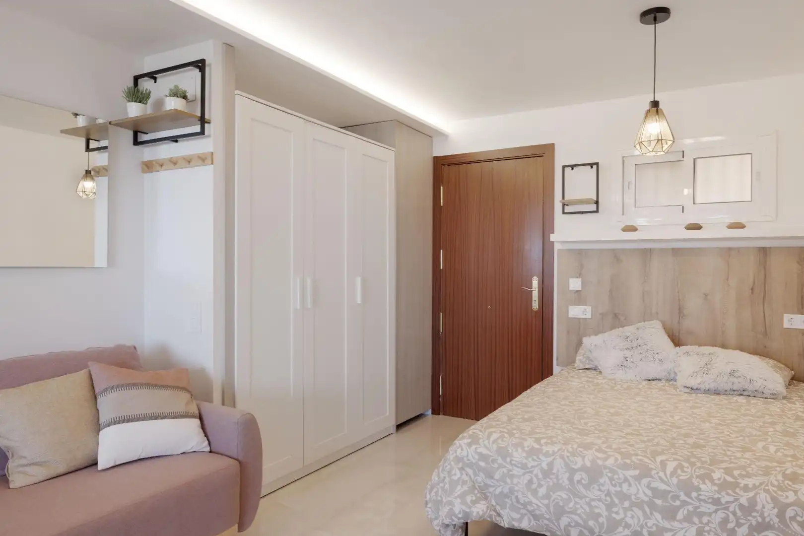 Schlafzimmer von Wohnung zum Verkauf in Mijas mit Privatgarten und Gemeinschaftspool