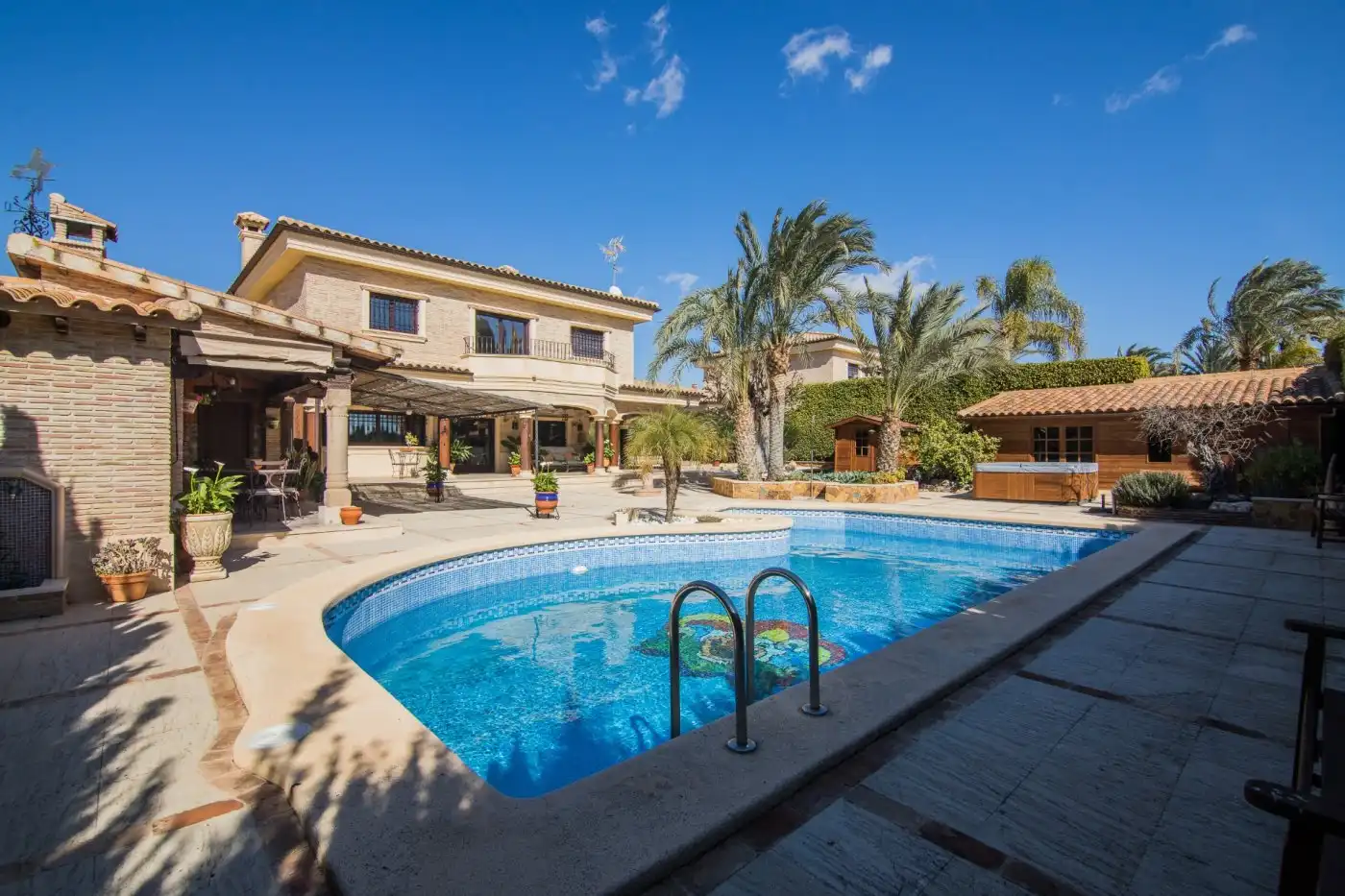 Swimming pool of Houses for sale in Elche / Elx  with Air Conditioner, Private garden and Terrace