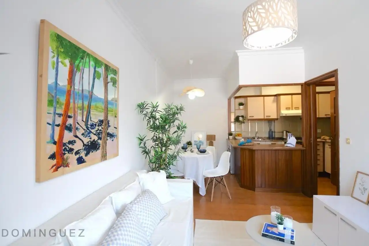 Sala de estar de Apartamento en venta en A Guarda   con Calefacción, Piscina y Piscina comunitaria