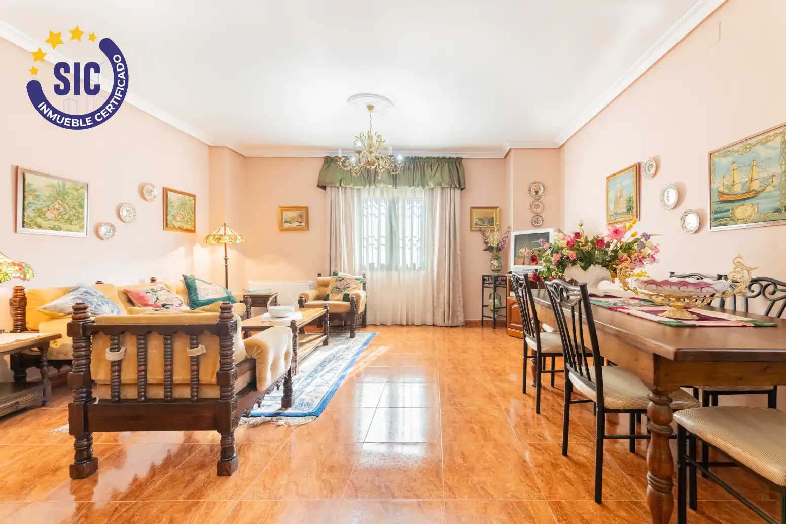 Sala de estar de Casa o chalet en venta en Hontecillas con Calefacción, Terraza y Amueblado