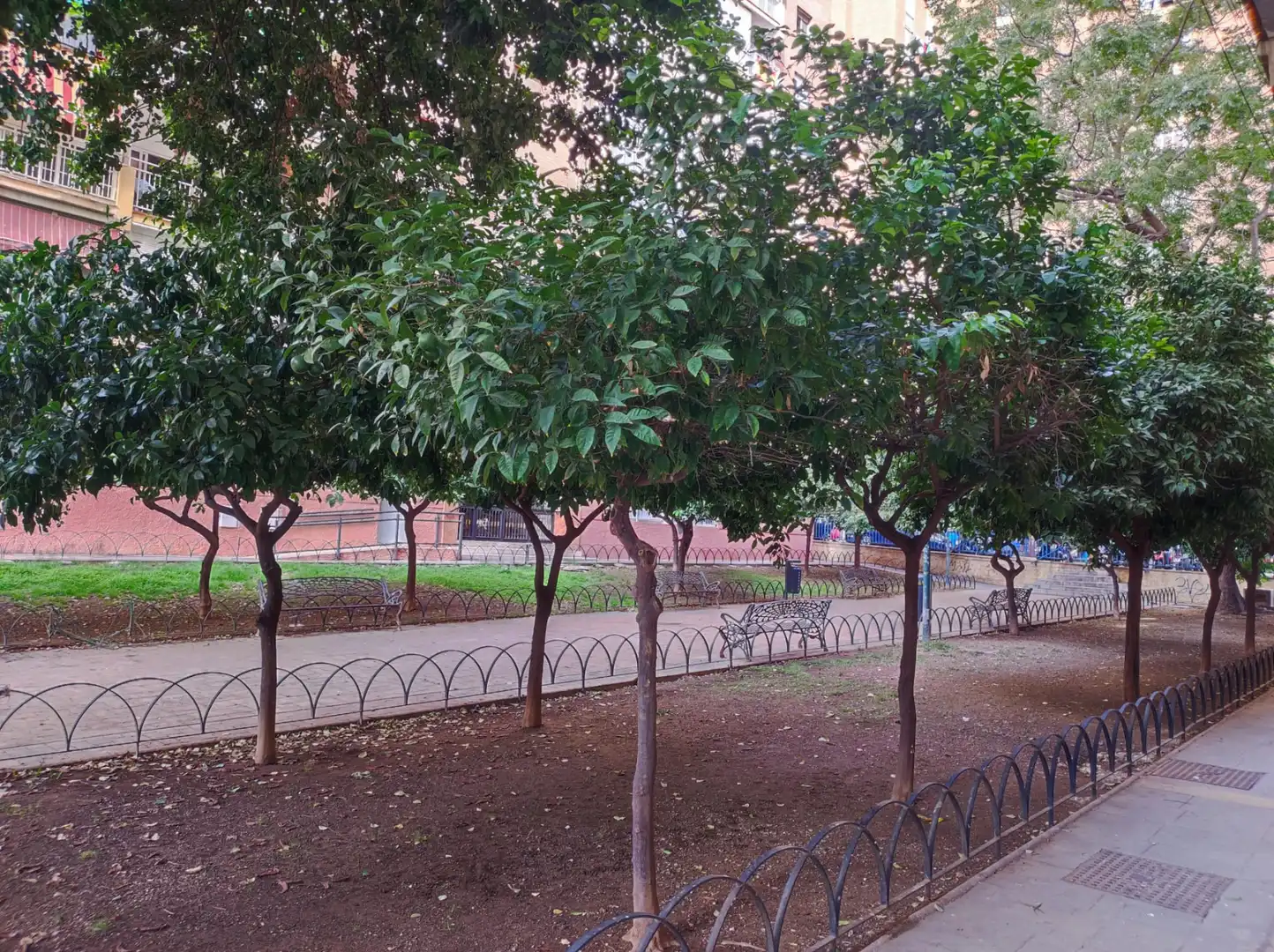 Garten von Wohnung zur Miete in Málaga mit Klimaanlage, Heizung und Ofen