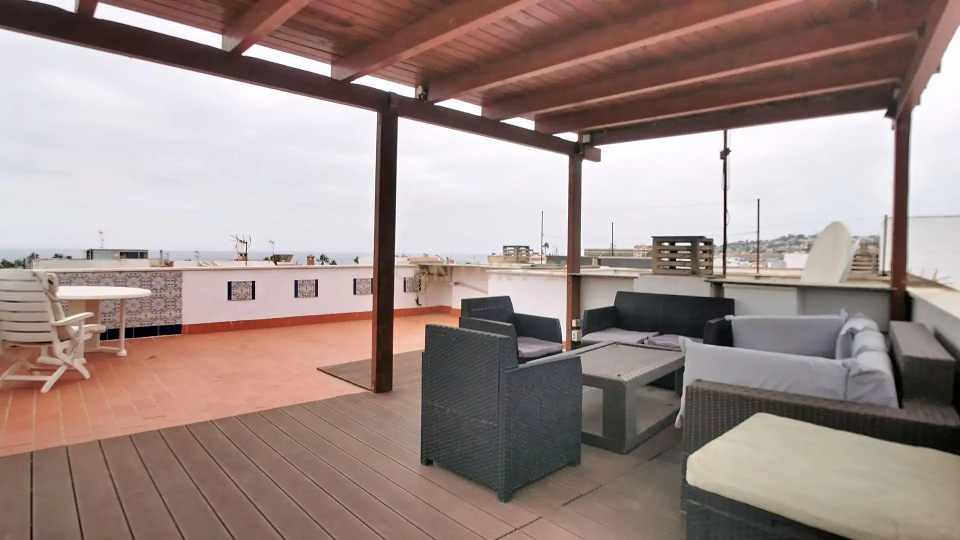 Terrace of Apartments for rent in Mijas  with Air Conditioner and Washing machine