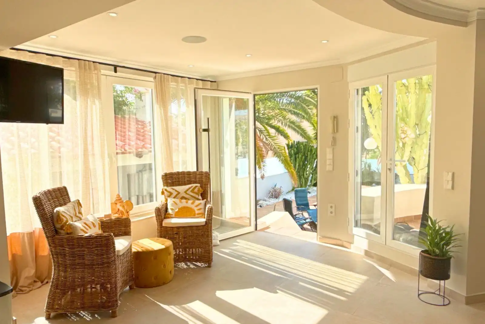 Sala de estar de Casa o chalet de alquiler en Calpe / Calp con Aire acondicionado, Calefacción y Terraza