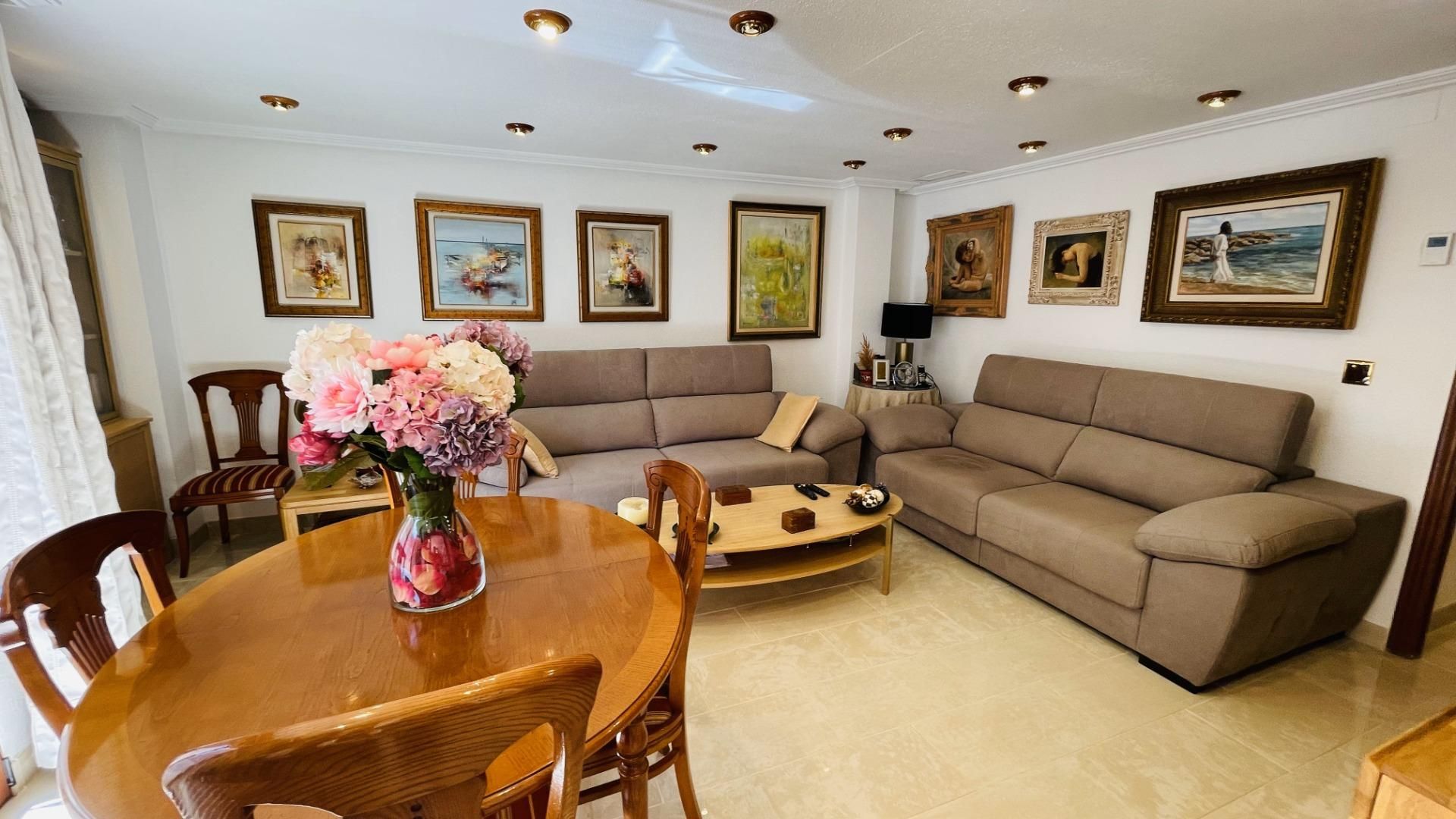 Sala de estar de Piso en venta en Alicante / Alacant con Aire acondicionado y Calefacción