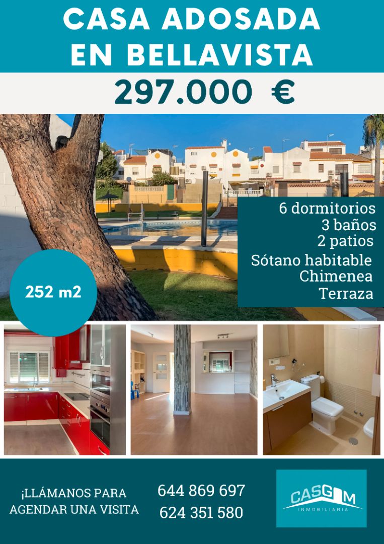 Vista exterior de Casa adosada en venda en Aljaraque amb Aire condicionat, Jardí privat i Parquet