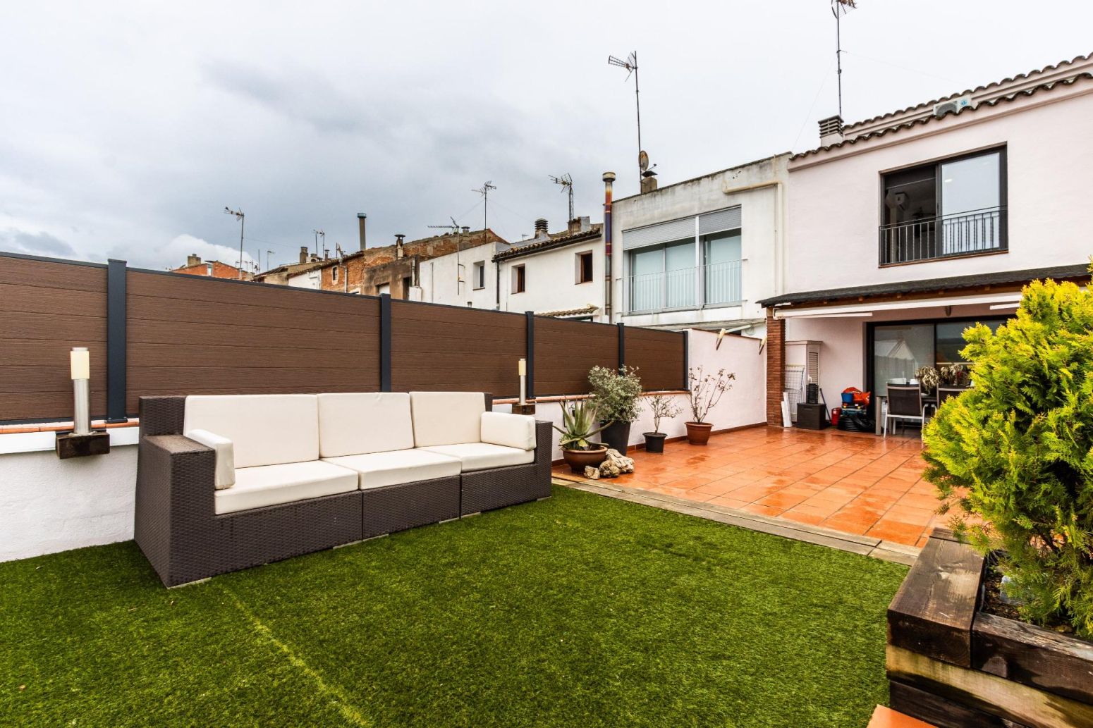 Terrassa de Casa adosada en venda en Viladecavalls amb Aire condicionat, Calefacció i Parquet