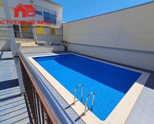 Swimming pool of Flat for sale in Sant Jaume d'Enveja  with Air Conditioner, Terrace and Furnished