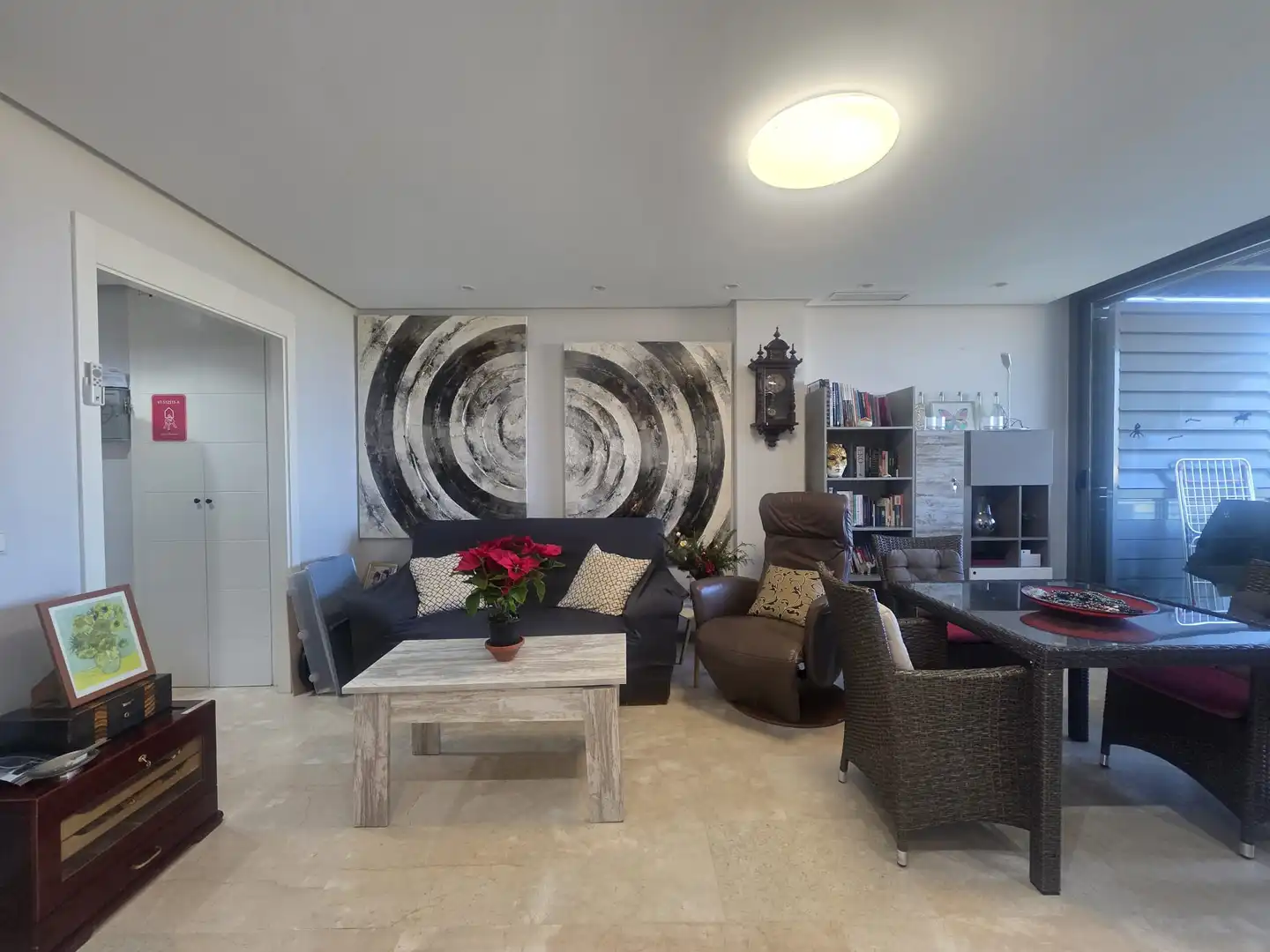 Wohnzimmer von Maisonette zum Verkauf in El Verger mit Klimaanlage, Privatgarten und Terrasse
