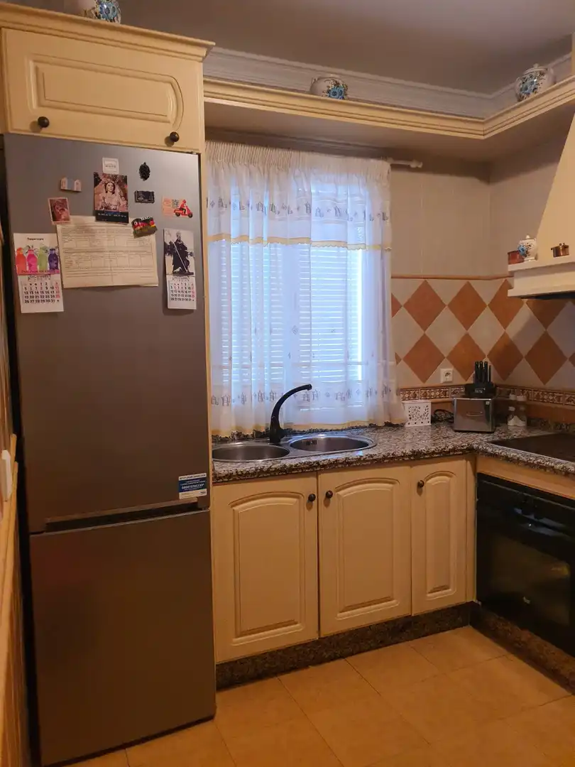 Cocina de Casa o chalet en venta en Brenes con Aire acondicionado, Jardín privado y Terraza