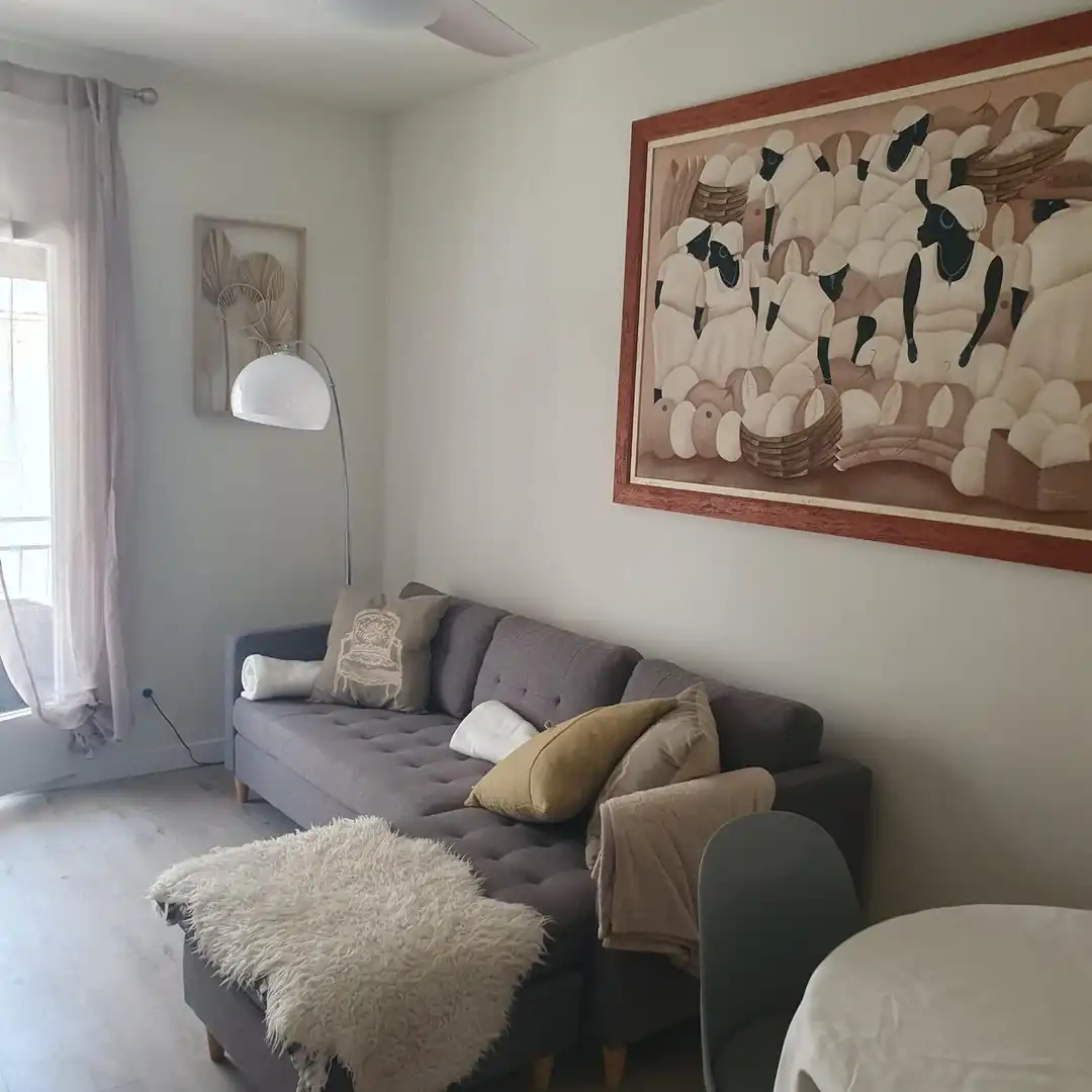 Sala de estar de Piso de alquiler en Sitges con Amueblado
