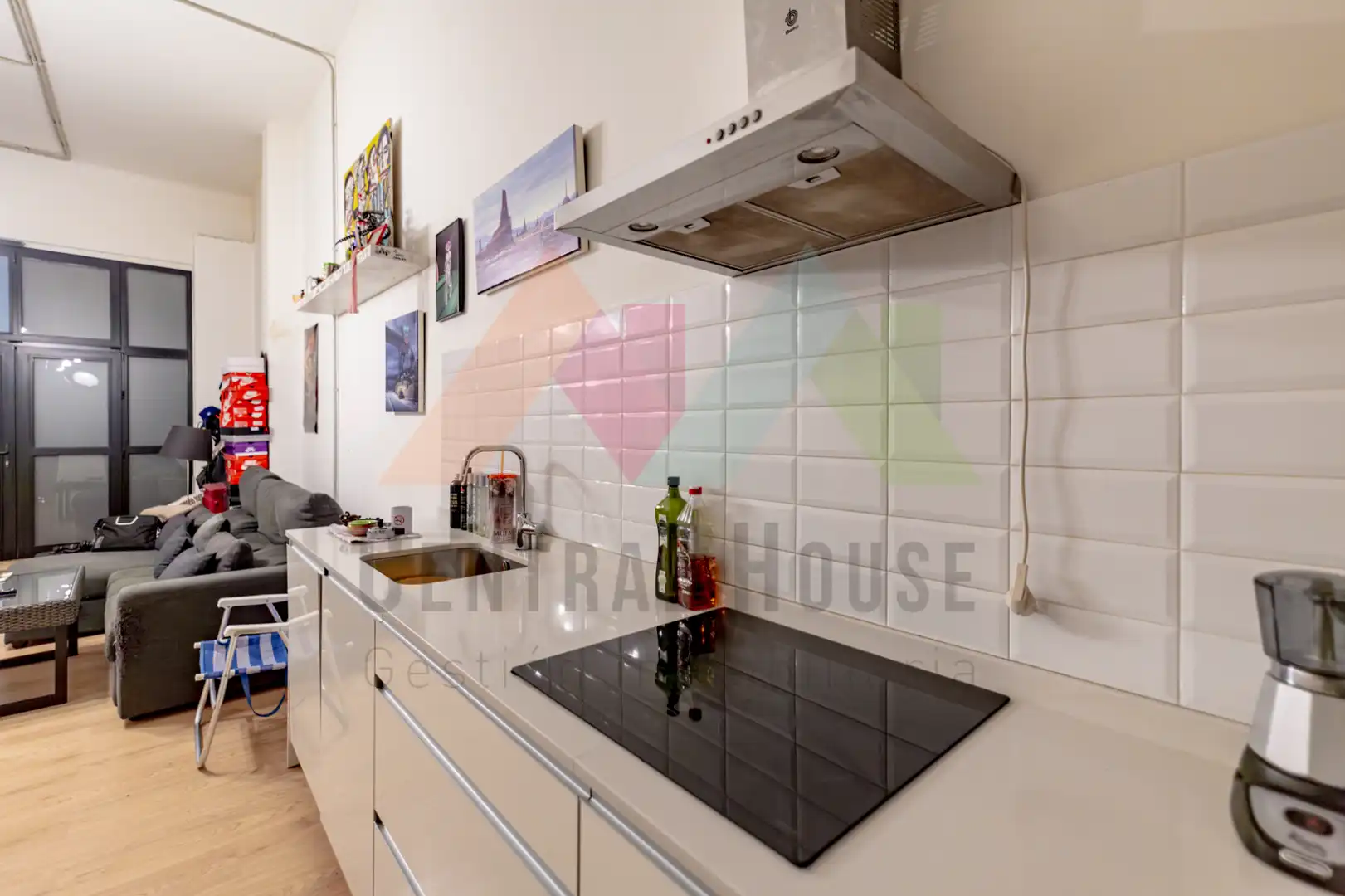 Cocina de Apartamento en venta en Madrid con Calefacción, Parquet y Amueblado