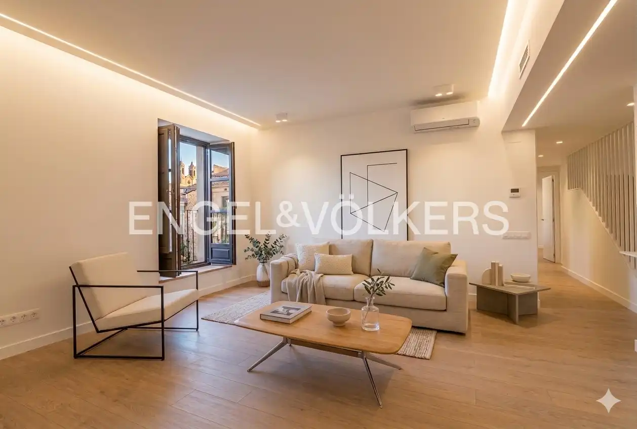 Sala de estar de Ático en venta en Vilanova i la Geltrú con Aire acondicionado, Calefacción y Terraza