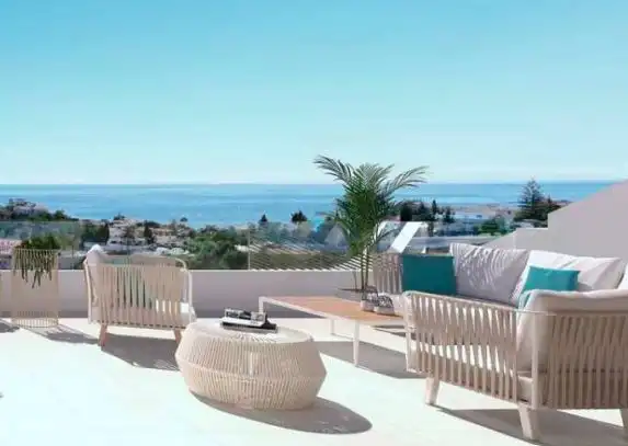 Terrasse von Dachboden zum Verkauf in Fuengirola mit Gemeinschaftspool