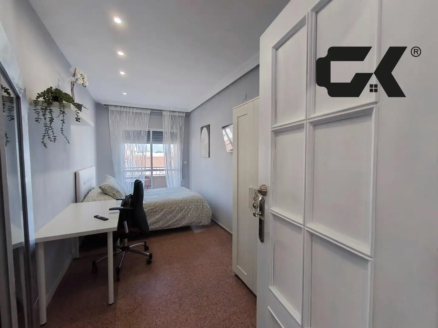 Bedroom of Flat for share in San Javier  with Air Conditioner