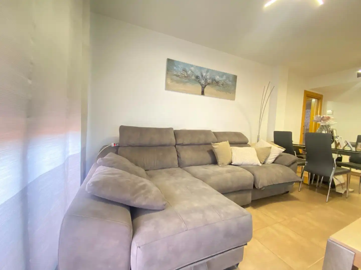 Wohnzimmer von Dachboden zum Verkauf in Lorca mit Klimaanlage, Heizung und Terrasse
