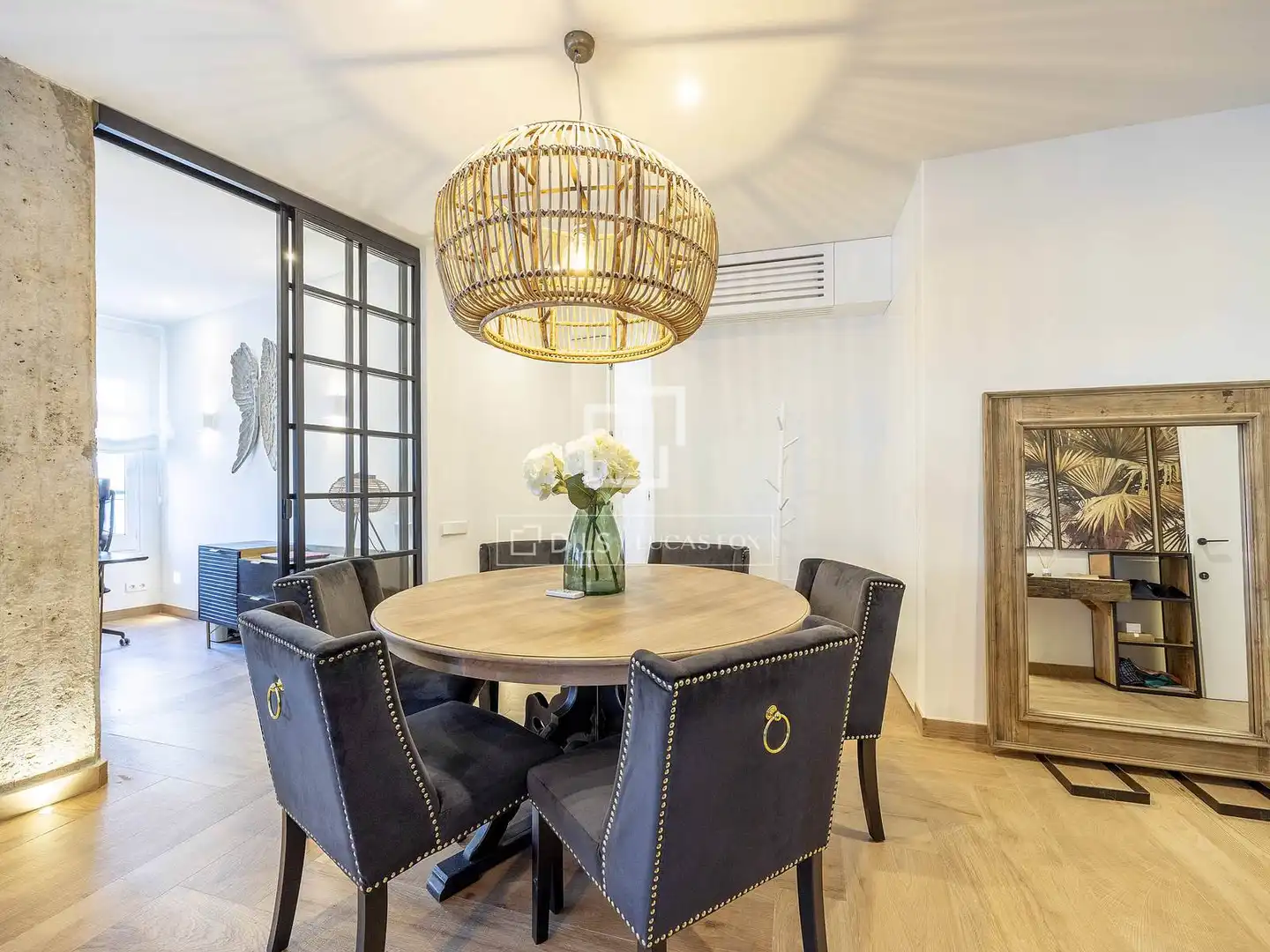 Comedor de Piso de alquiler en Valencia con Aire acondicionado, Calefacción y Parquet