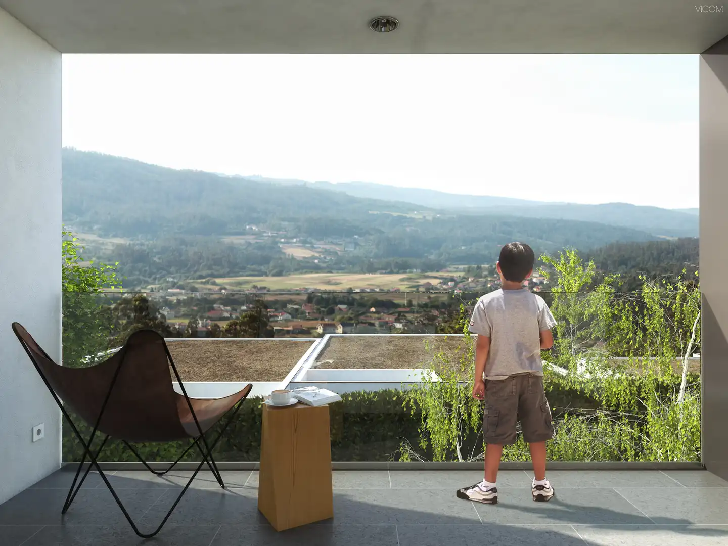 Terraza de Casa o chalet en venta en Santiago de Compostela  con Calefacción, Jardín privado y Balcón