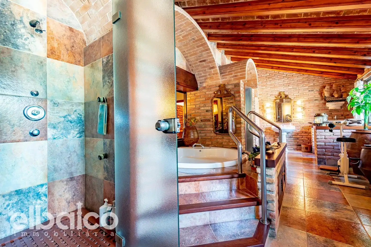 Baño de Casa o chalet en venta en El Milà con Aire acondicionado, Jardín privado y Terraza