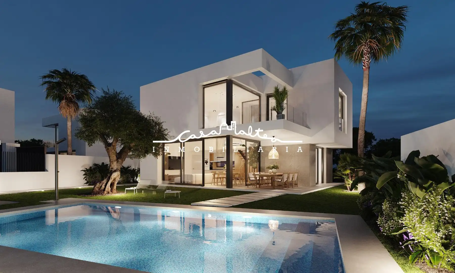 Chalet con piscina en venta en Balcón de Finestrat - Terra Marina
