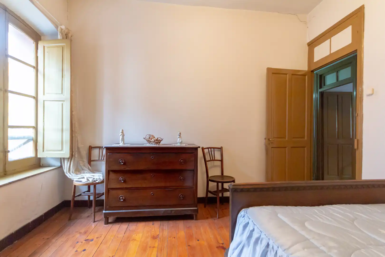 Schlafzimmer von Wohnung zum Verkauf in Mieres (Asturias) mit Heizung, Parkett und Möbliert