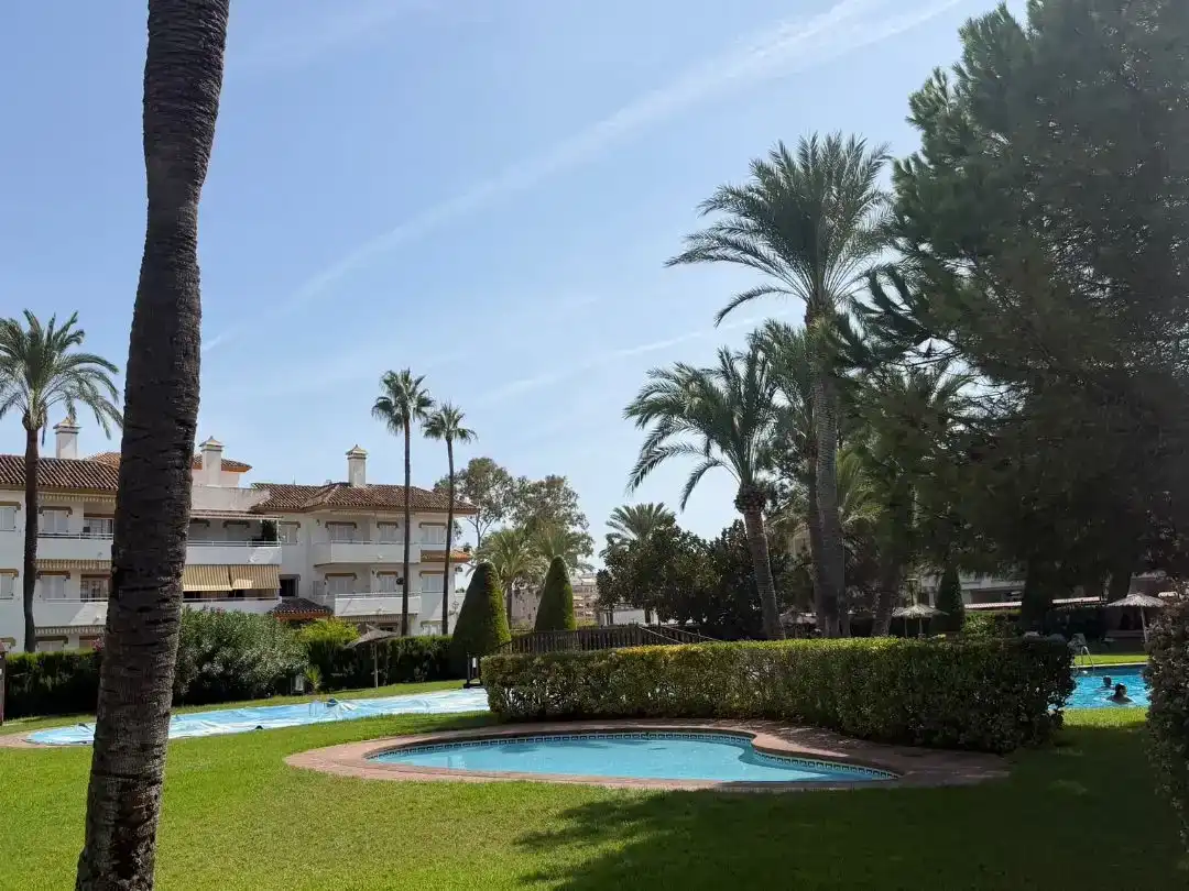 Garden of Flat for rent in Torreblanca  with Air Conditioner, Private garden and Parquet flooring