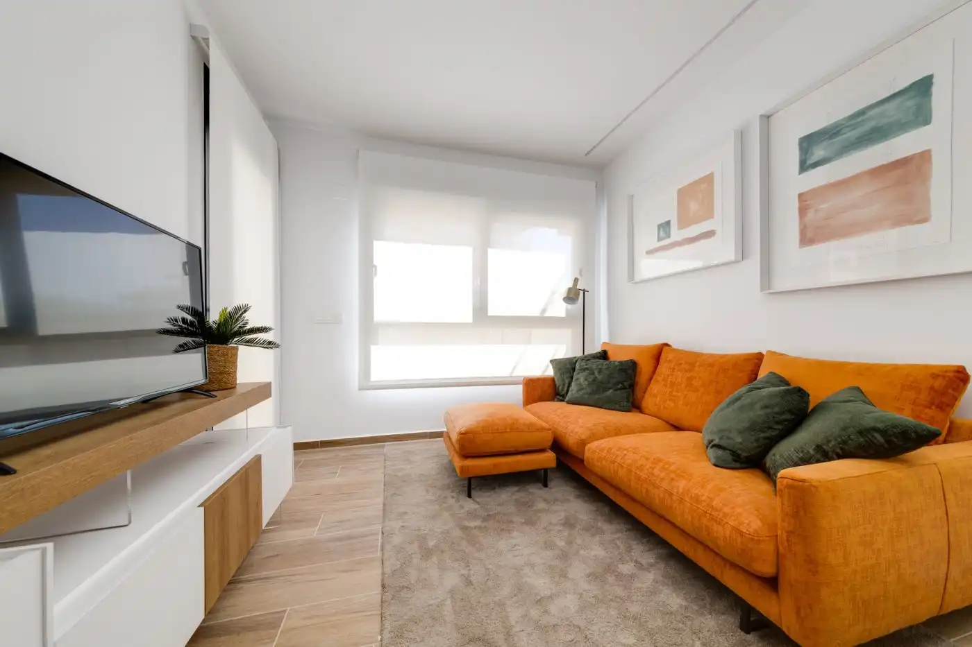 Sala d'estar de Apartament en venda en Villamartín amb Aire condicionat, Calefacció i Jardí privat